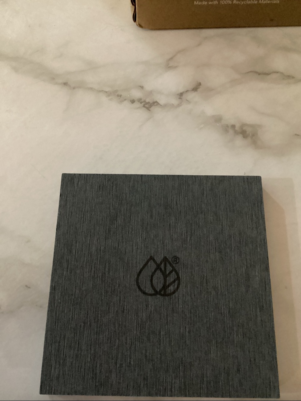 Gray Quick-Drying Square Coasters - Set - Picture 2 of 5